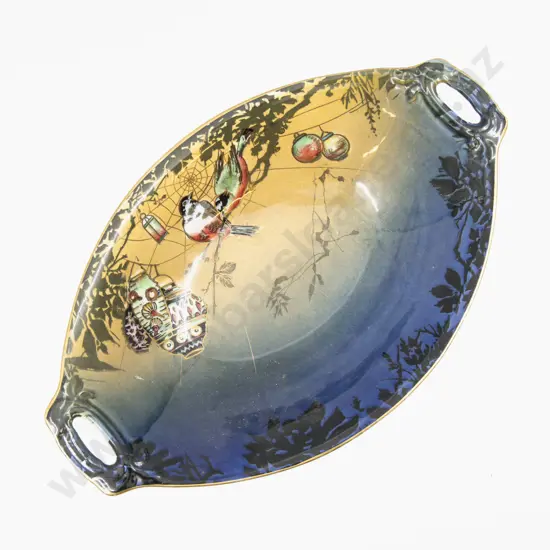 Grimwades Birds & Lanterns Decorated Two Handled Bowl 33cm L