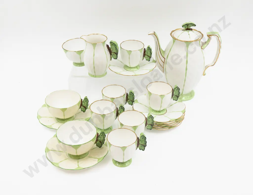 Aynsley Butterfly Handle Coffee Set Image 1++