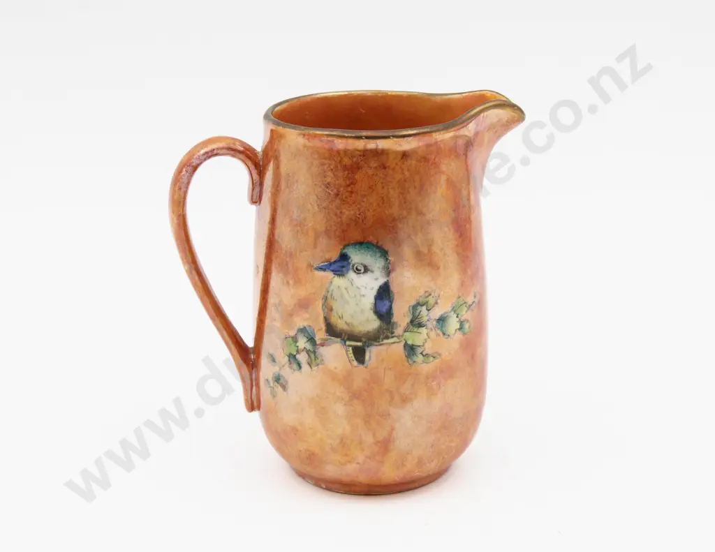 Grimwades Lustre Hand Coloured Kookaburra Decorated Jug 14cm H Image 1++