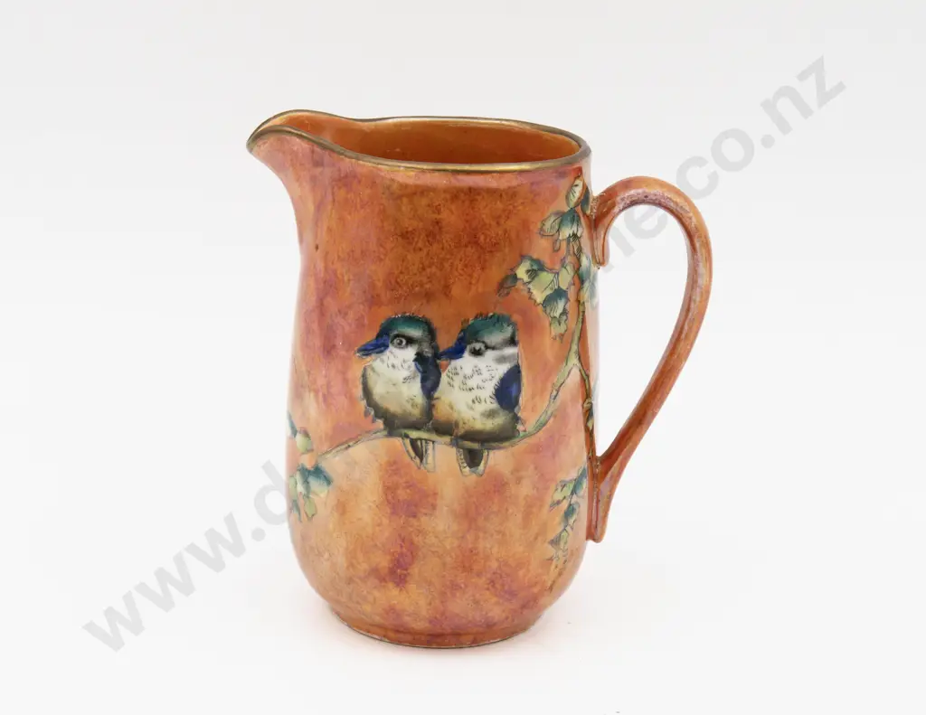 Grimwades Lustre Hand Coloured Kookaburra Decorated Jug 14cm H Image 1++