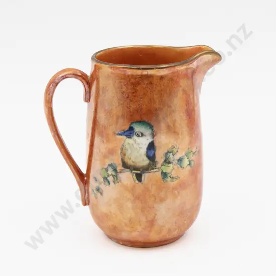 Grimwades Lustre Hand Coloured Kookaburra Decorated Jug 14cm H
