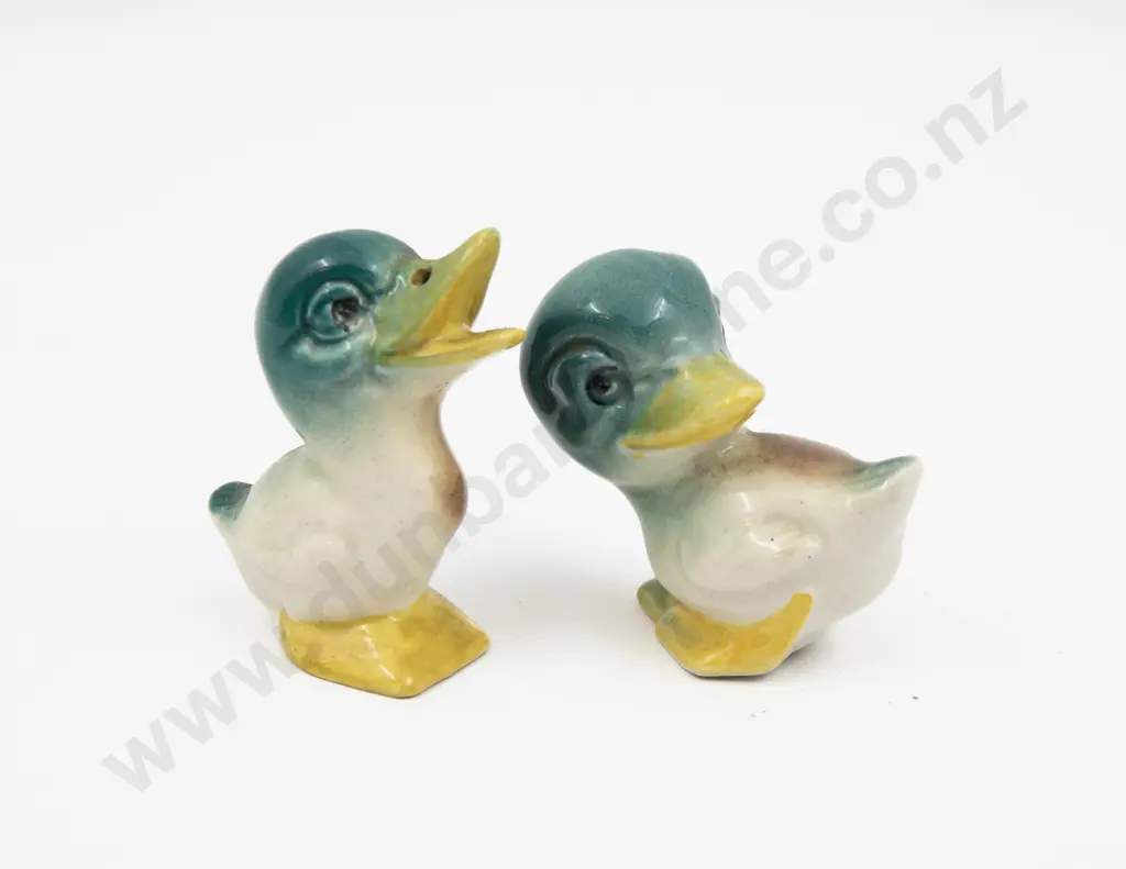 Pair Novelty Duck Form Salt & Pepper 6cm H Image 1++