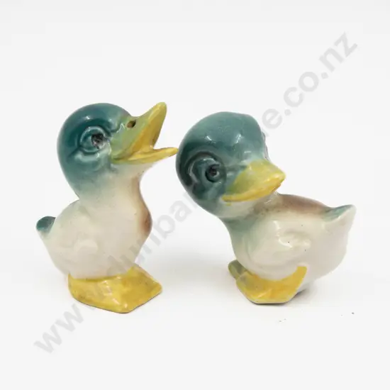Pair Novelty Duck Form Salt & Pepper 6cm H