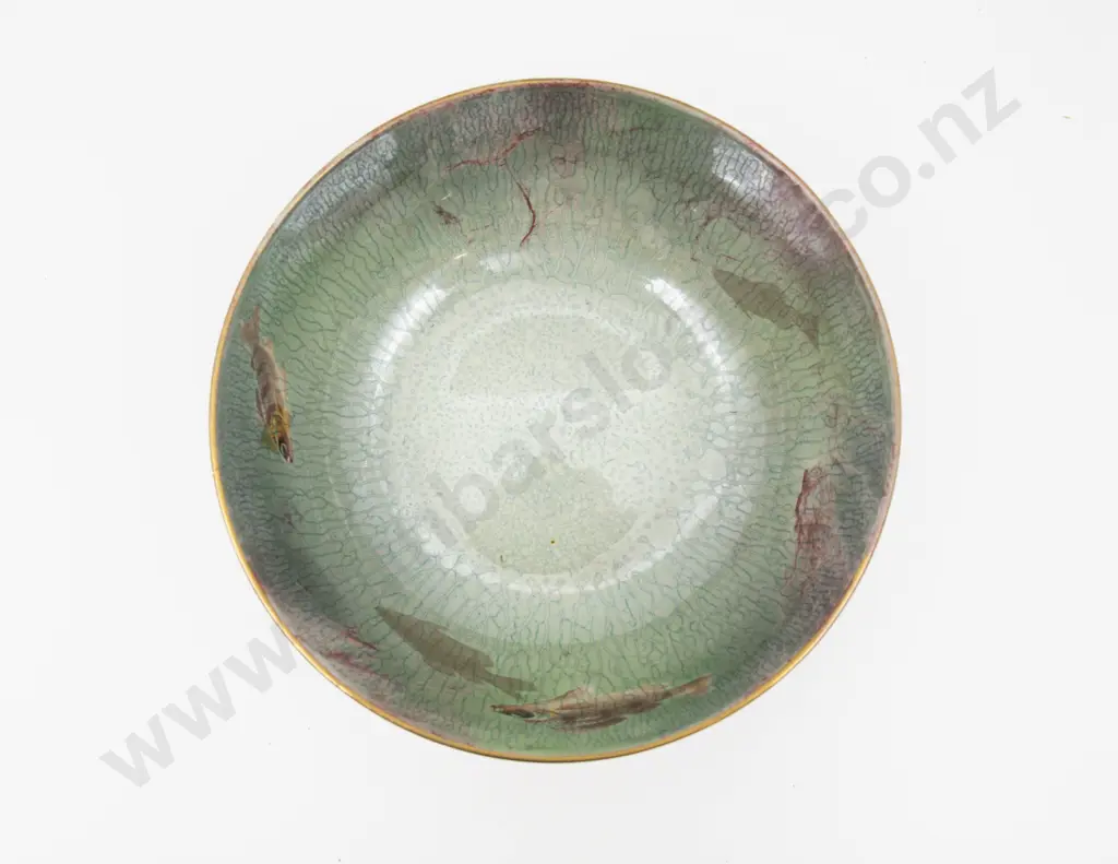 Wilkinsons Oriflamme Lustre Bowl Decorated with Fish 19.5cm Dia Image 1++