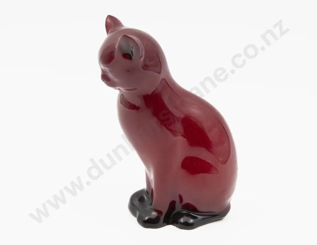 Royal Doulton Flambe Cat Figure 13cm H Image 1++