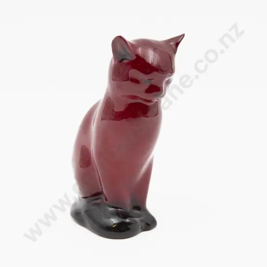 Royal Doulton Flambe Cat Figure 13cm H