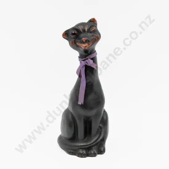 Unknown Maker Good Luck Black Cat Figure 28.5cm H