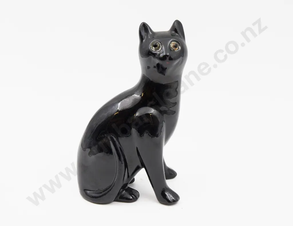 Bretby Cat Figure with Glass Eyes 18.5cm H Image 1++