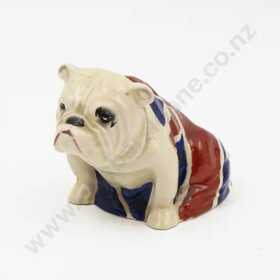 Royal Doulton Winston Churchill Bulldog with Union Jack 6cm H