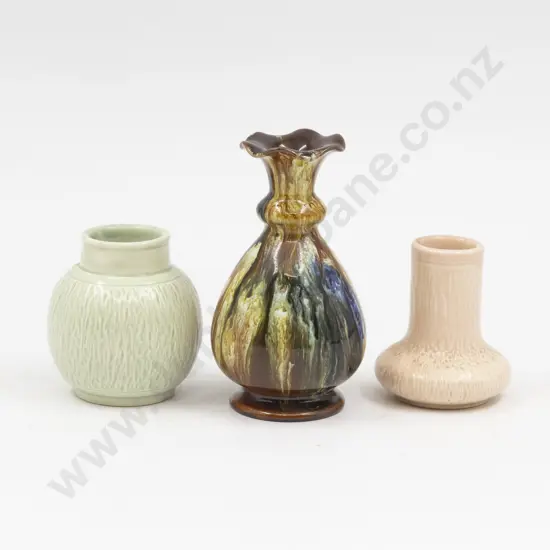 Three Bretby Miniature Vases