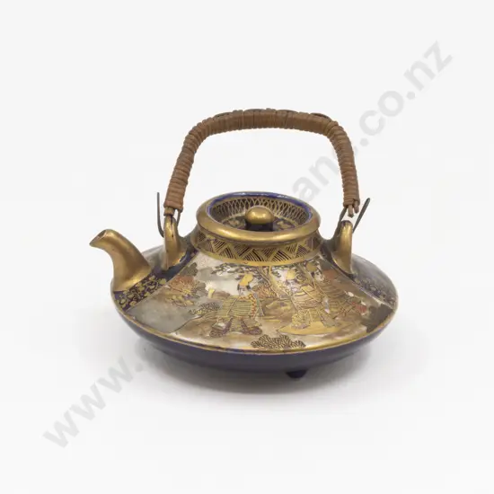 Japanese Satsuma Miniature Meiji Period Teapot