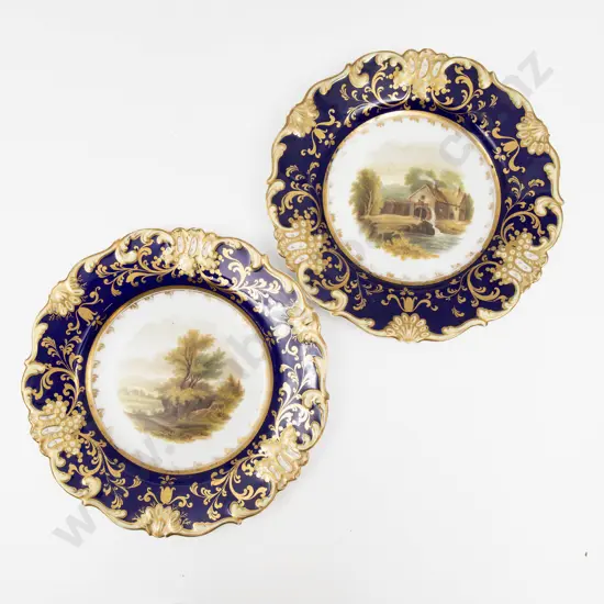 Pair Probable Hicks & Meigh Dessert Plates