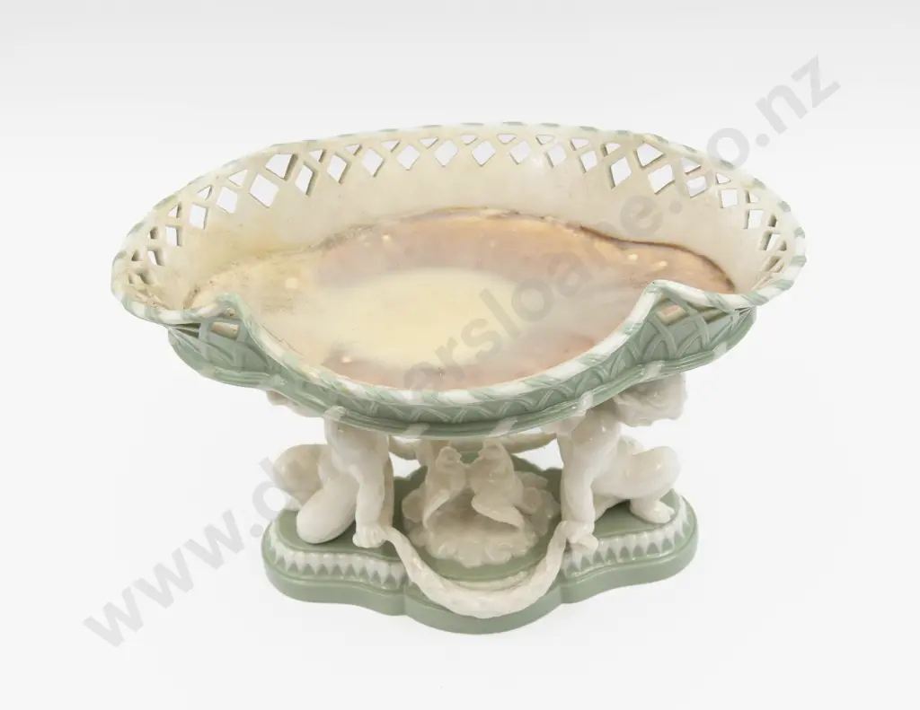Minton Table Centre Piece with Twin Putti and Doves in the style of George Jones No1180 Image 1++
