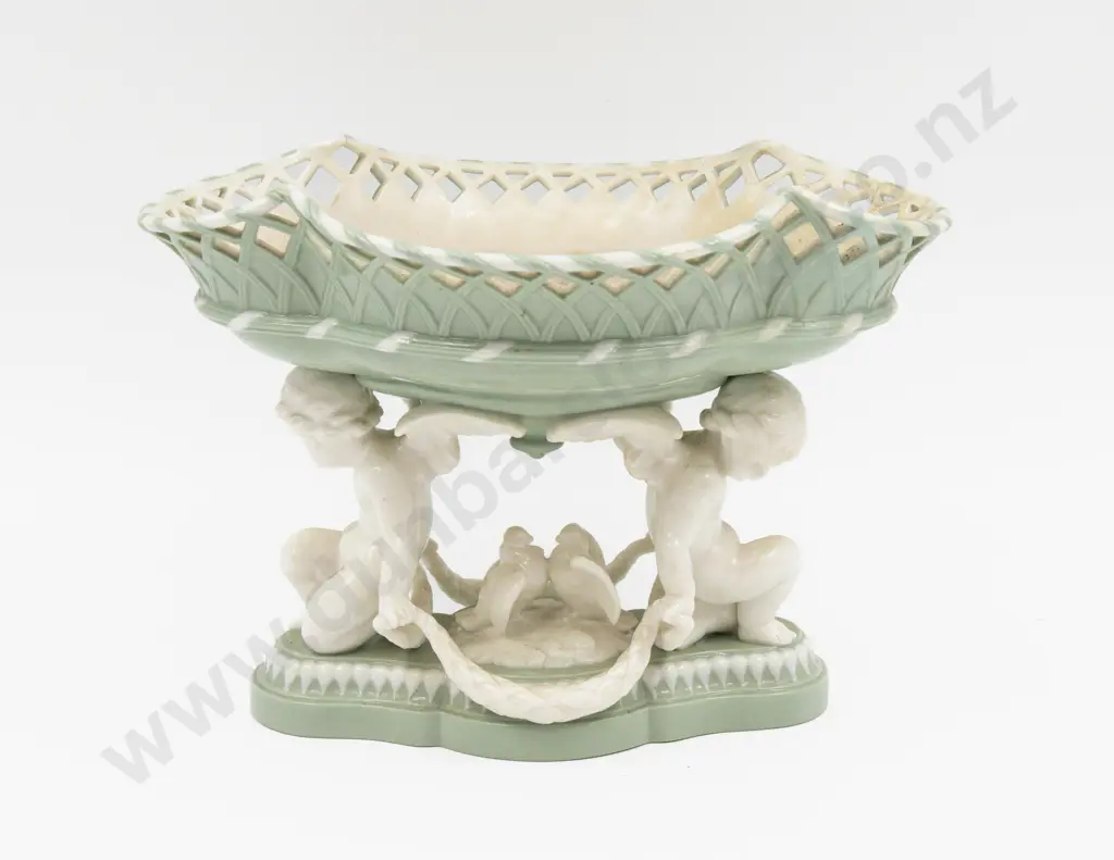 Minton Table Centre Piece with Twin Putti and Doves in the style of George Jones No1180 Image 1++