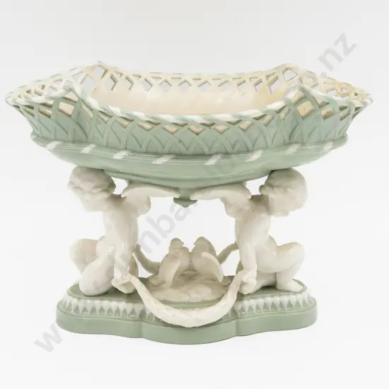 Minton Table Centre Piece with Twin Putti and Doves in the style of George Jones No1180
