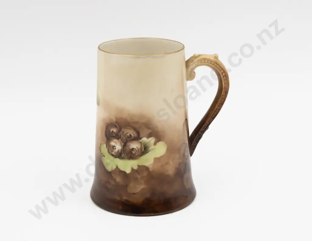 Belleek Willets Handpainted P Roberts Pint Mug Image 1++