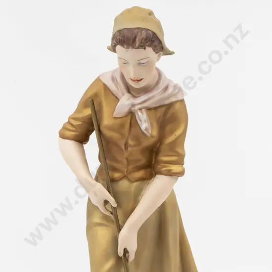 Royal Dux Farm Girl Figure