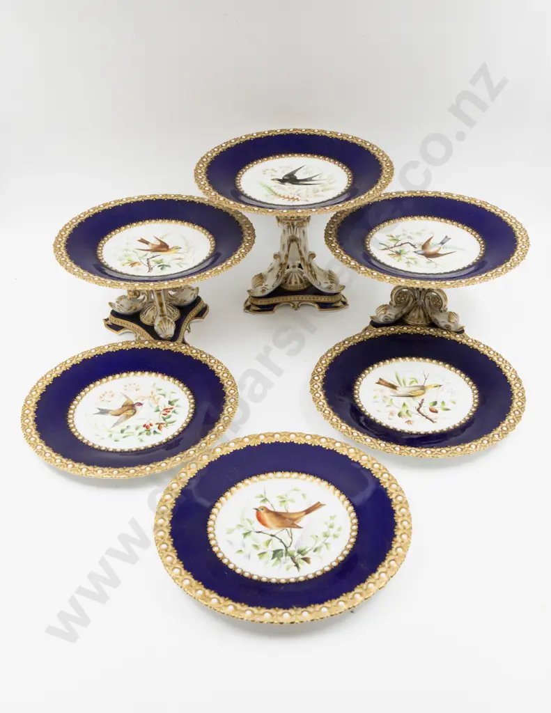 Grainger & Co Worcester 6pce Dessert Service Image 1++