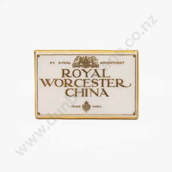 Royal Worcester Collector's Plaque 7.5cm L