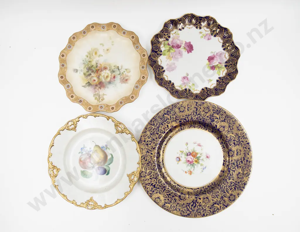 Four Assorted Late C19th/Early 20th Fancy Plates Image 1++