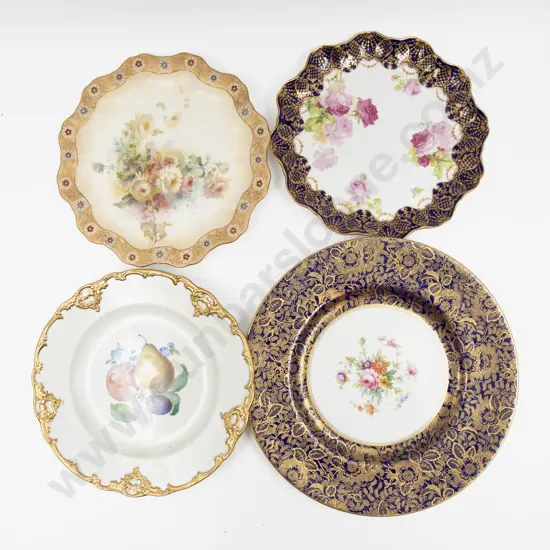 Four Assorted Late C19th/Early 20th Fancy Plates