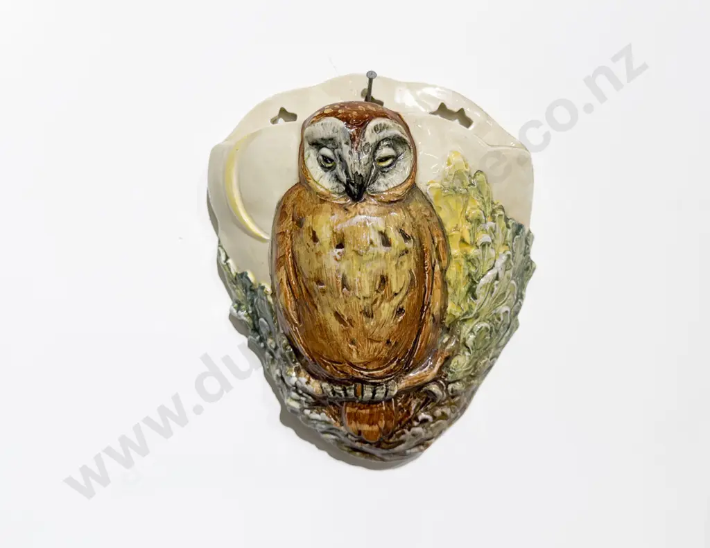 Royal Doulton Relief Moulded Owl Wall Pocket 19cm L Image 1++