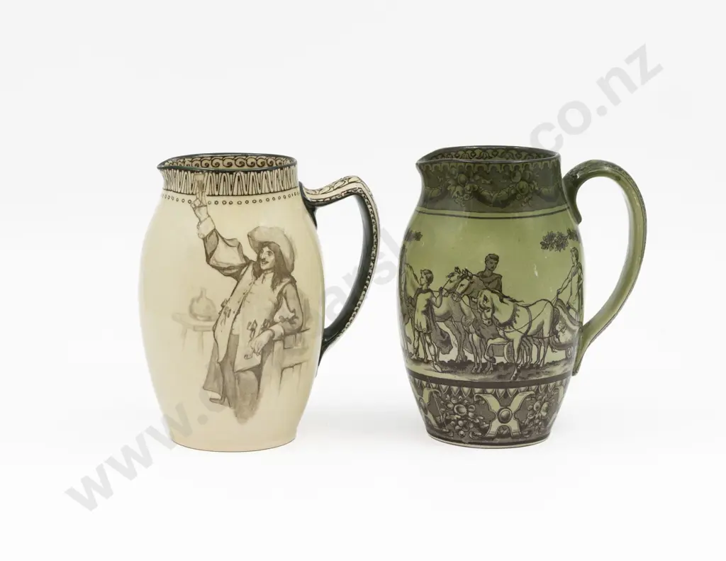 Two RD Printed Series Ware Jugs 15.5cm H Each Image 1++