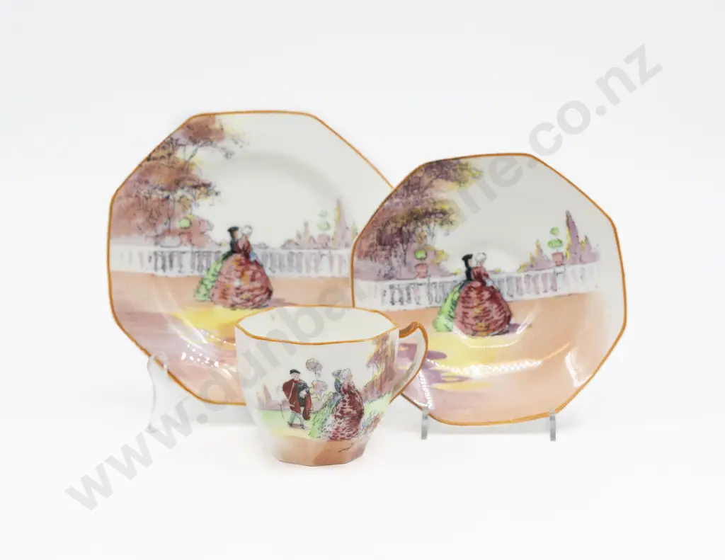 RD Pattern 3873 Garden Series Teacup Saucer & Plate Image 1++