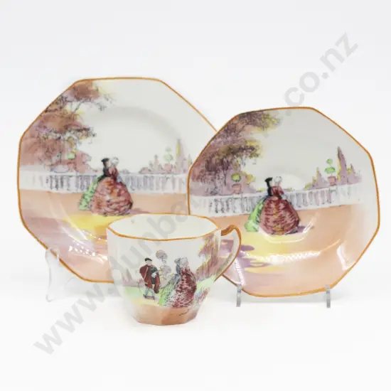 RD Pattern 3873 Garden Series Teacup Saucer & Plate
