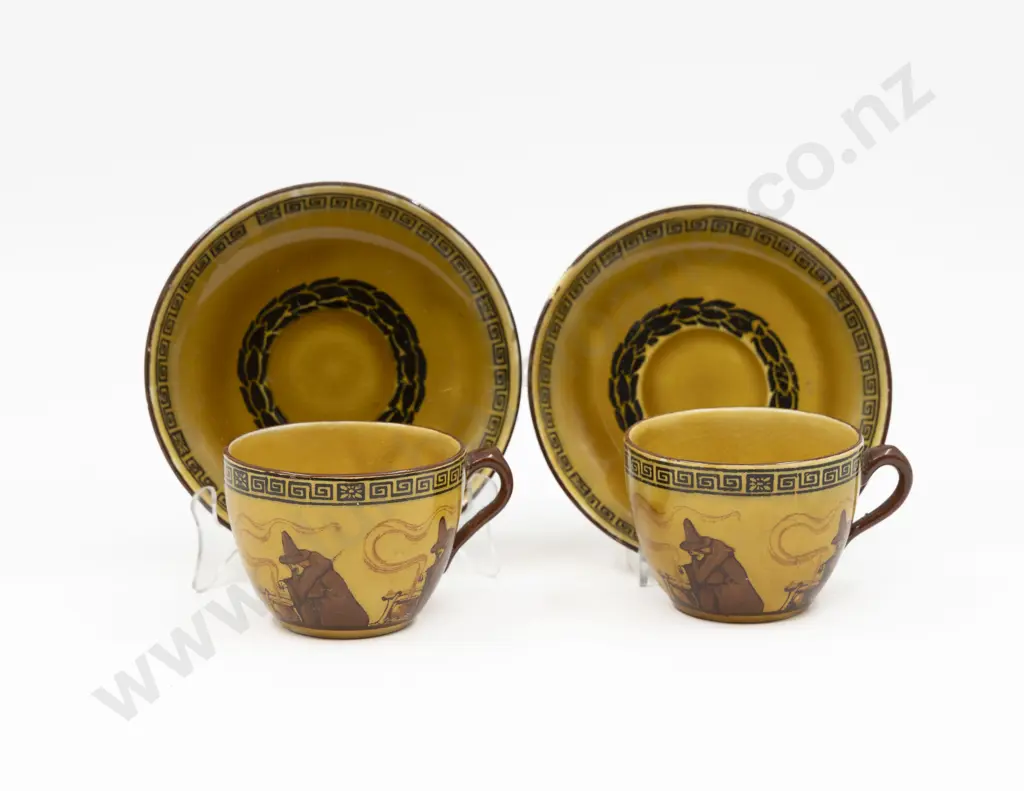 Two RD Ivory Ware Teacup & Saucers Image 1++