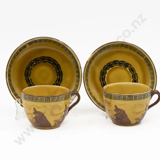 Two RD Ivory Ware Teacup & Saucers