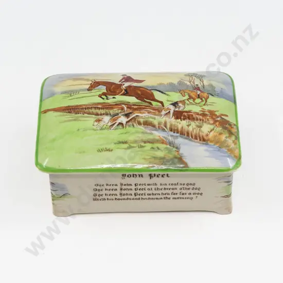 Crown Devon Musical John Peel The Hunt Cigarette Box