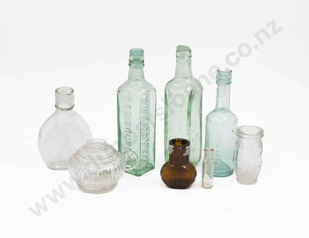 Assorted Colonial Glass Bottles Image 1++