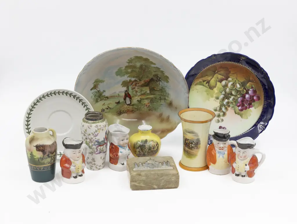 Assorted Porcelain & Pottery with Character Jugs Image 1++