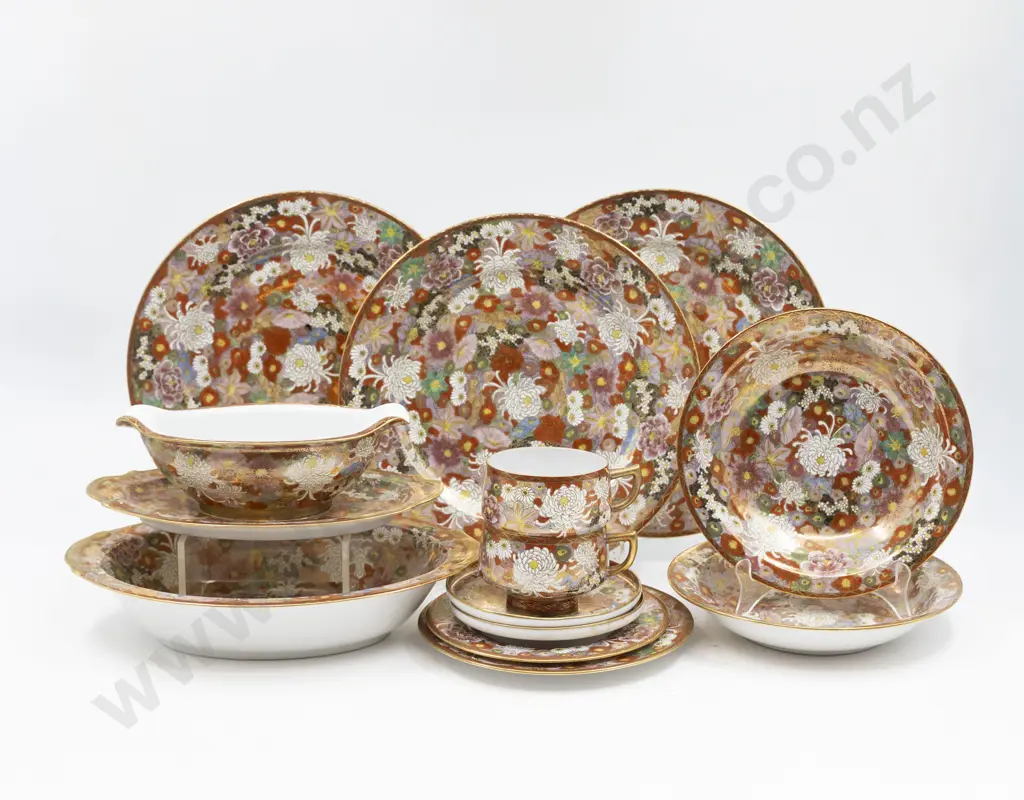 Eggshell Porcelain Enamel Chrysanthemum Decorated Dinner Ware Image 1++