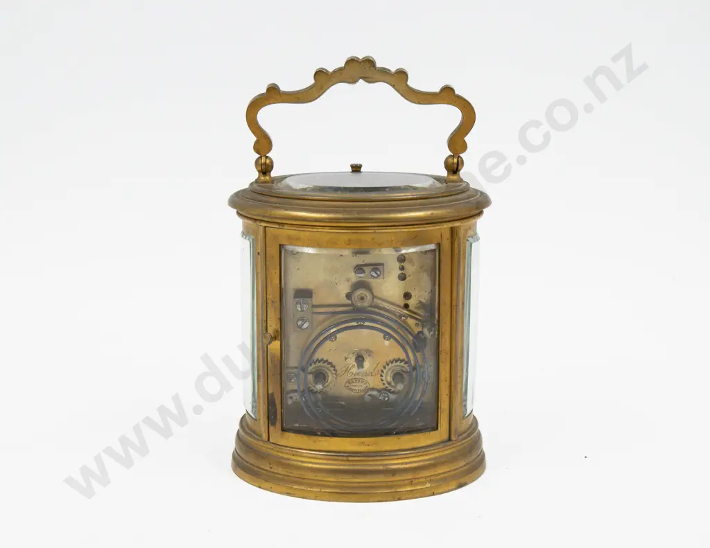 Late C19th Brass Cased Carriage Clock & Case Image 1++