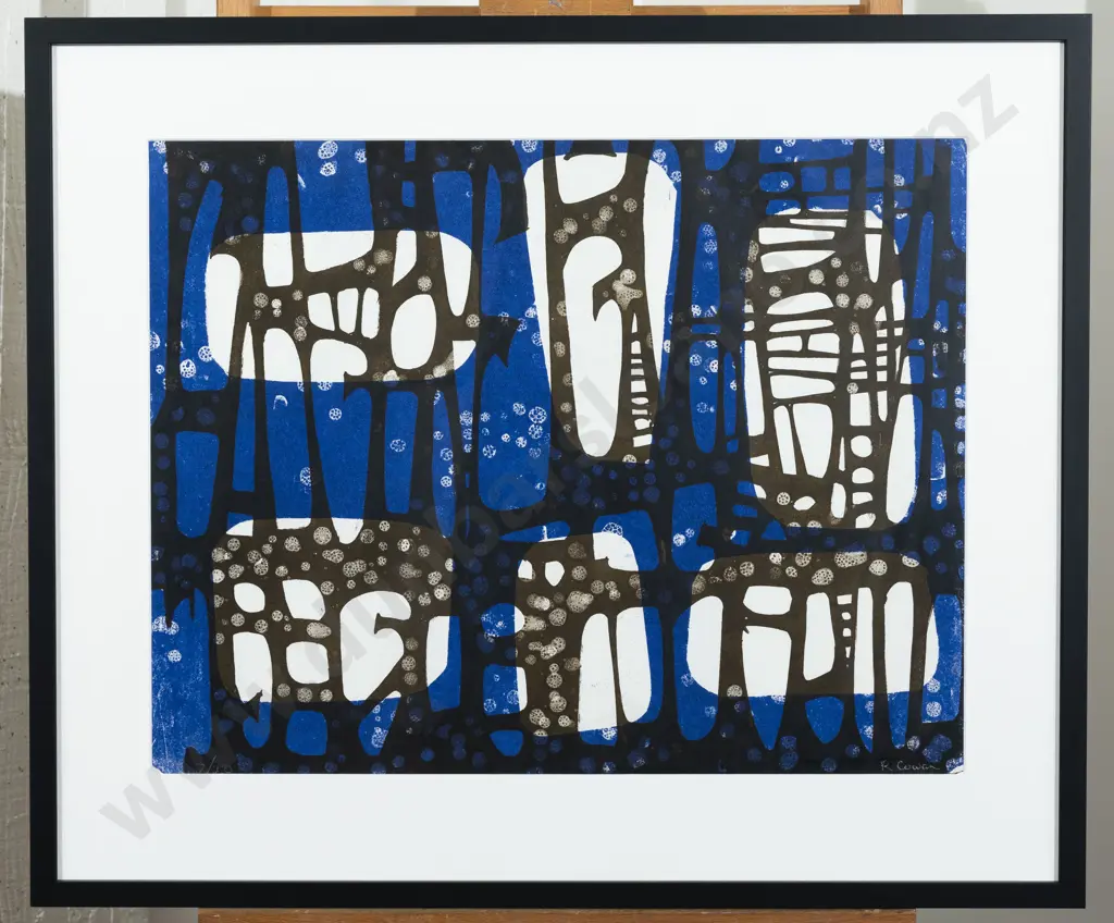Roy Cowan - Abstract in Blue Image 1++