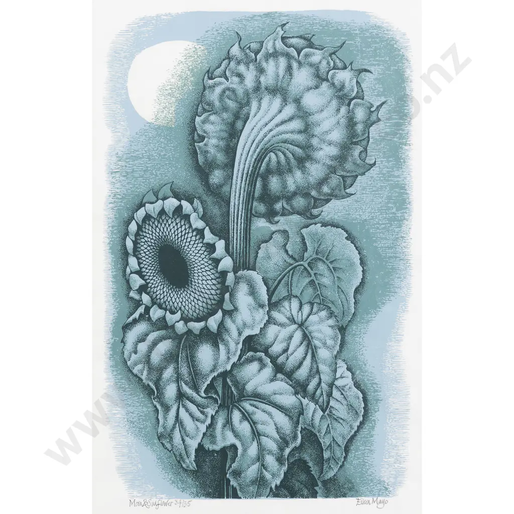 Eileen Mayo - Moon & Sunflower Image 1++