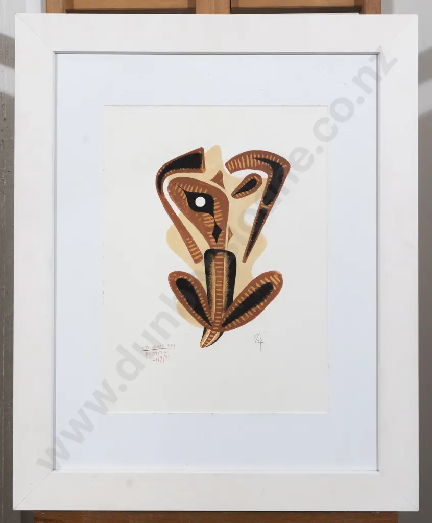 Dick Frizzell - Red Ochre Tiki Image 1++