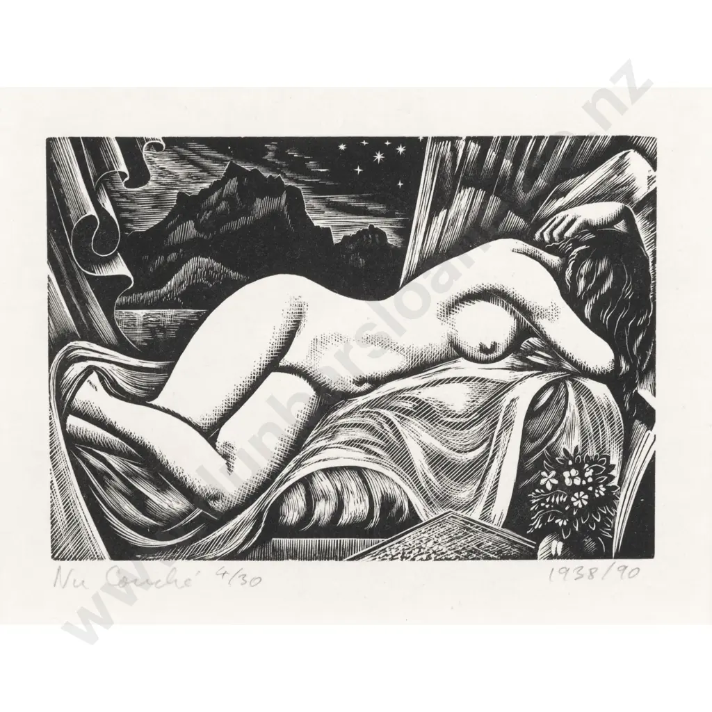 John Buckland-Wright - Nu Couche Image 1++
