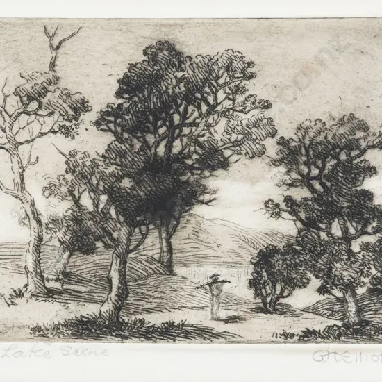 George Herbert Elliot - Lake Scene