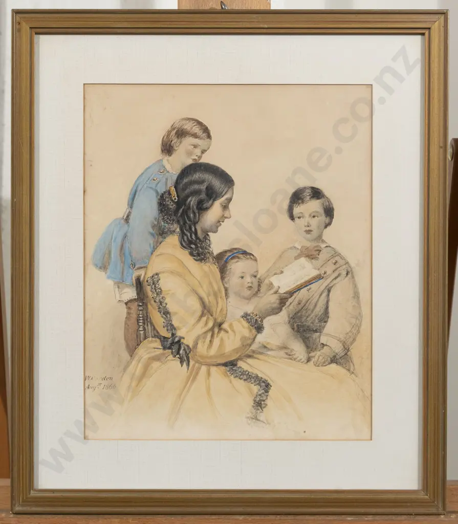 William Corden (British) - Mother and Three Children Image 1++