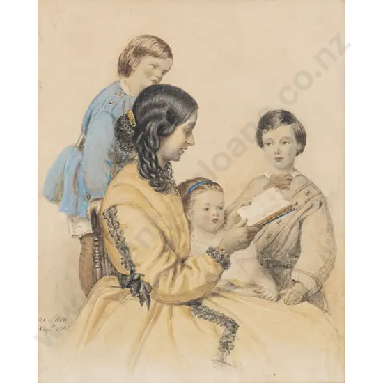 William Corden (British) - Mother and Three Children