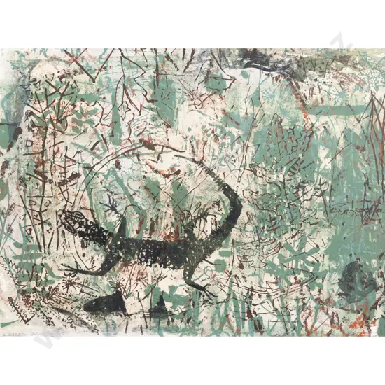 Juliet Peter - Lizards (Unframed)