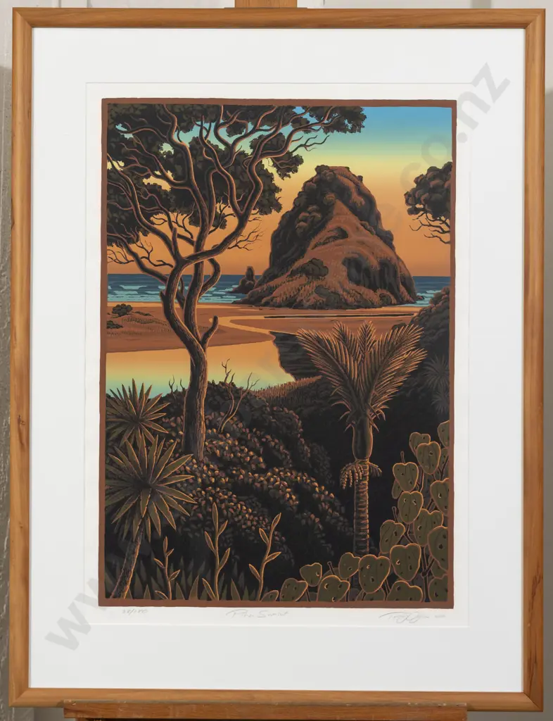 Tony Ogle - Piha Sunset Image 1++