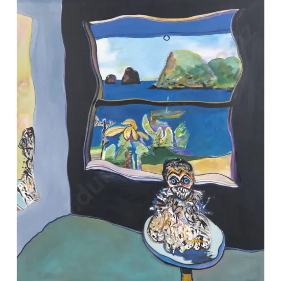 David Armitage - Interior with Window - Mirror - and Mask