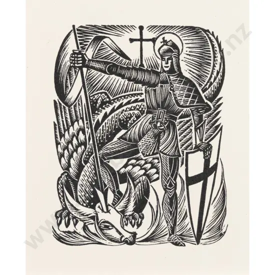 E Mervyn Taylor - Saint George & the Dragon