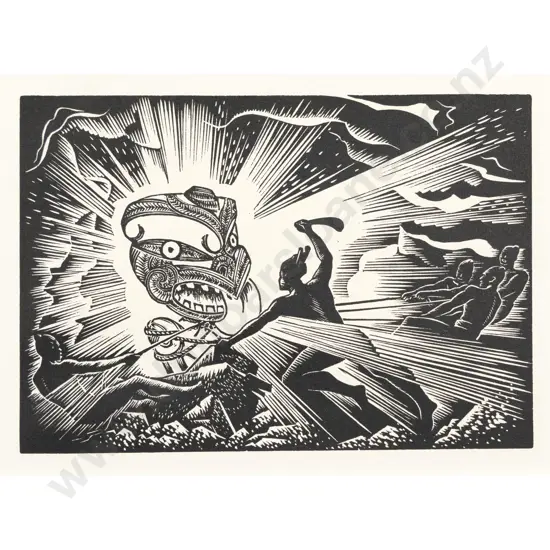 E Mervyn Taylor - Maui Taming the Sun