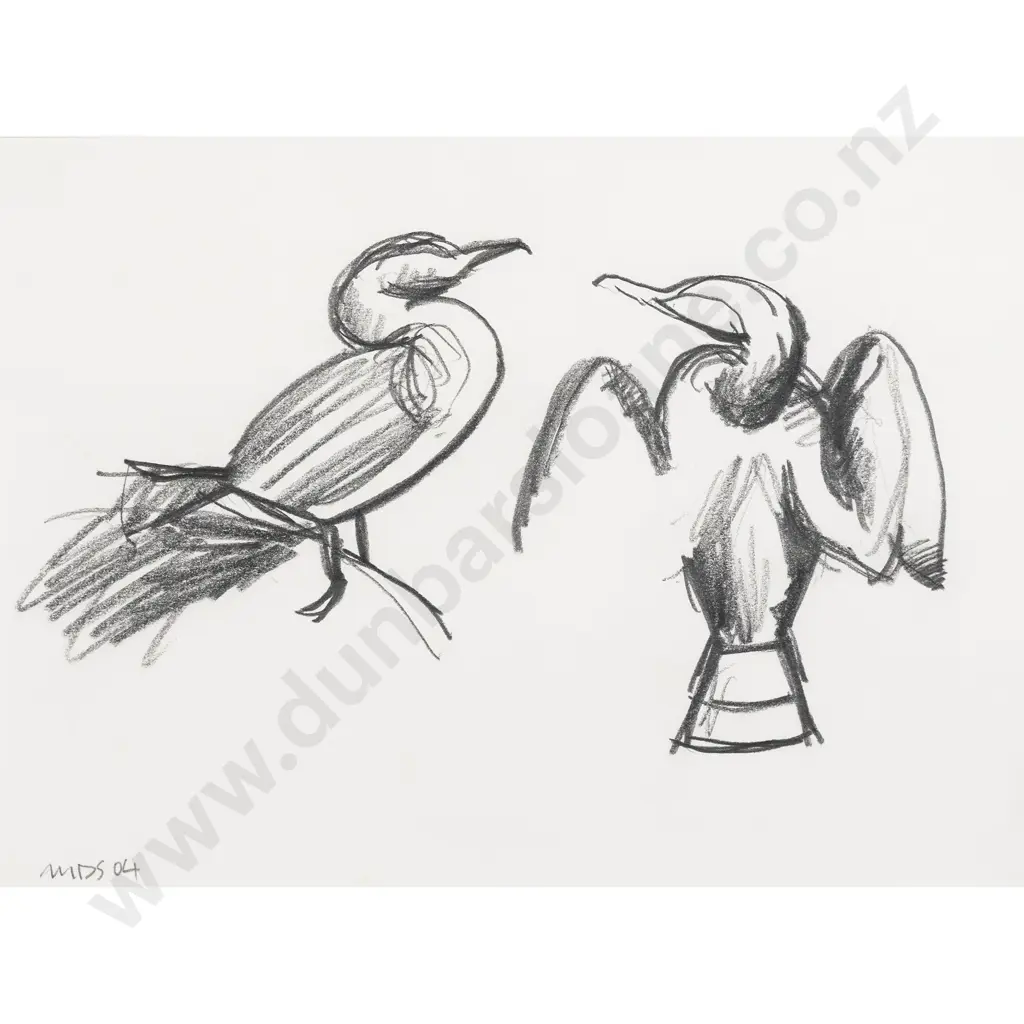 Michael Smither - Two Cormorants Image 1++