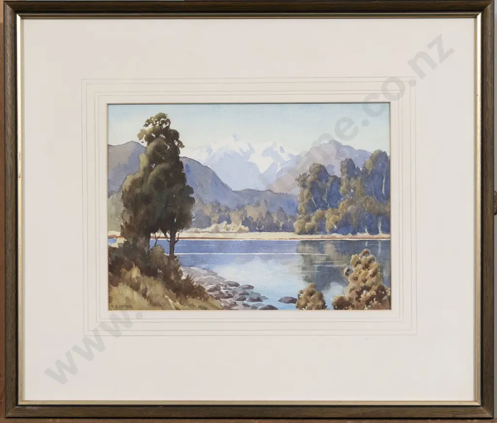 E B Lattey - Lake Mapourika Image 1++